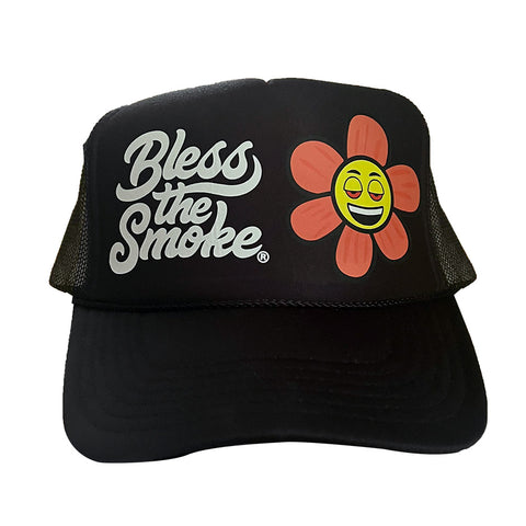 Black Roll Your Flowers Hat